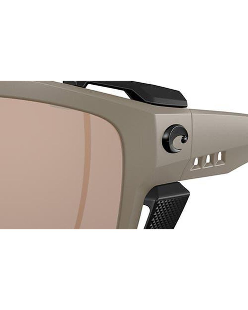 Costa Del Mar Natural King Tide 8 60Mm Polarized Rectangular Sunglasses for men