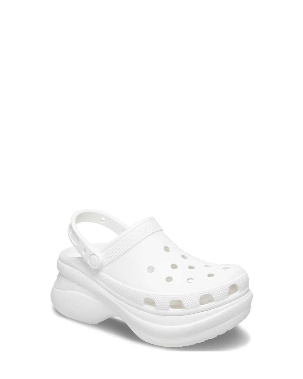 clear platform crocs