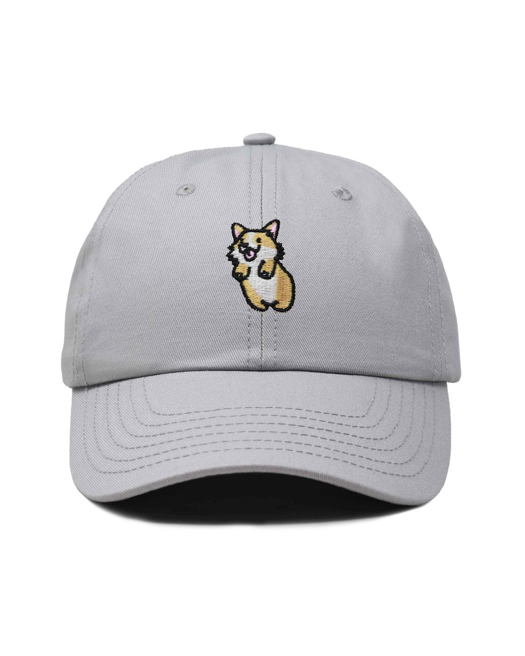 Alix Gray Leaping Corgi Embroidered Cap