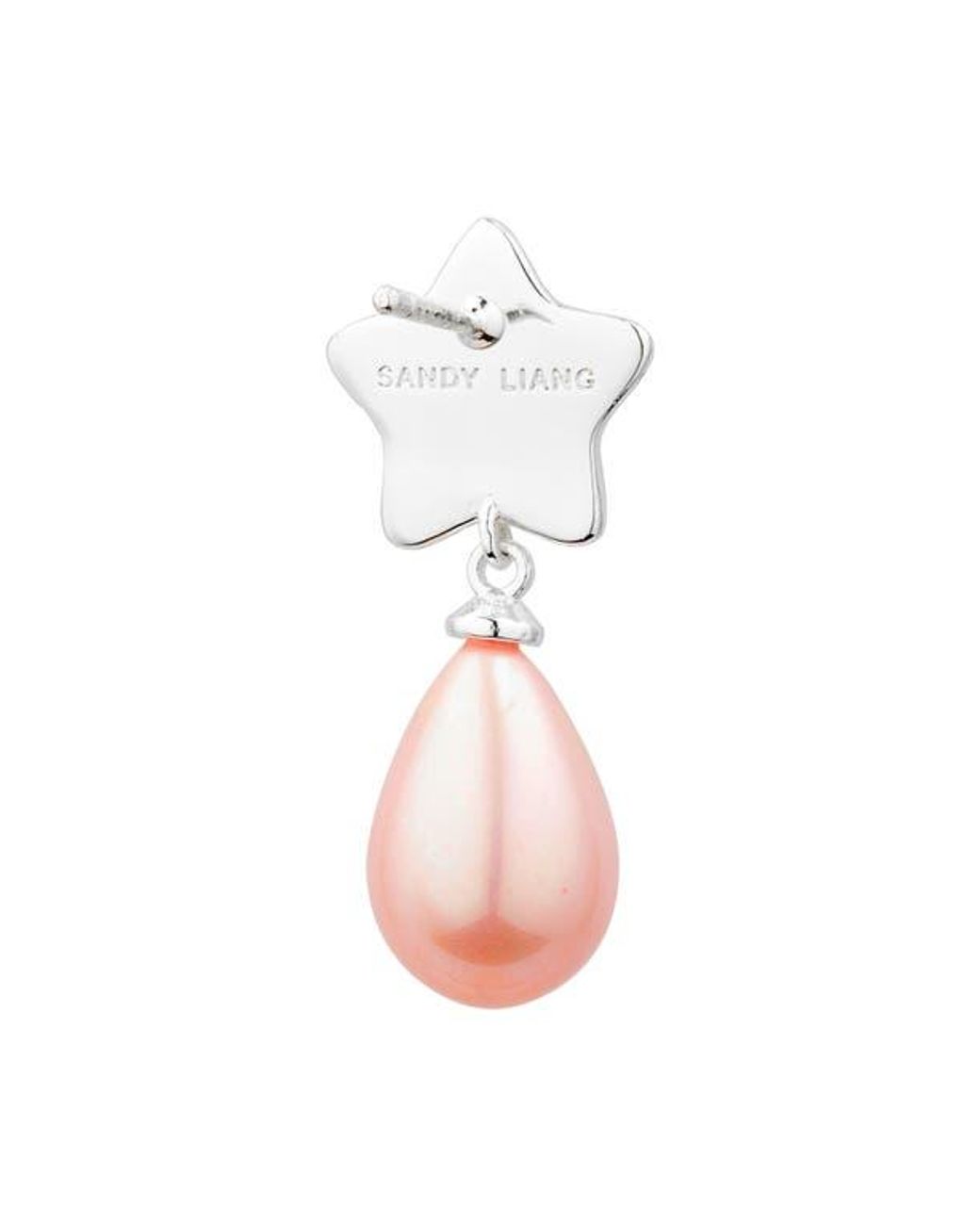 Sandy Liang Cloverdale 2.0 Pearl Drop Earrings in White | Lyst