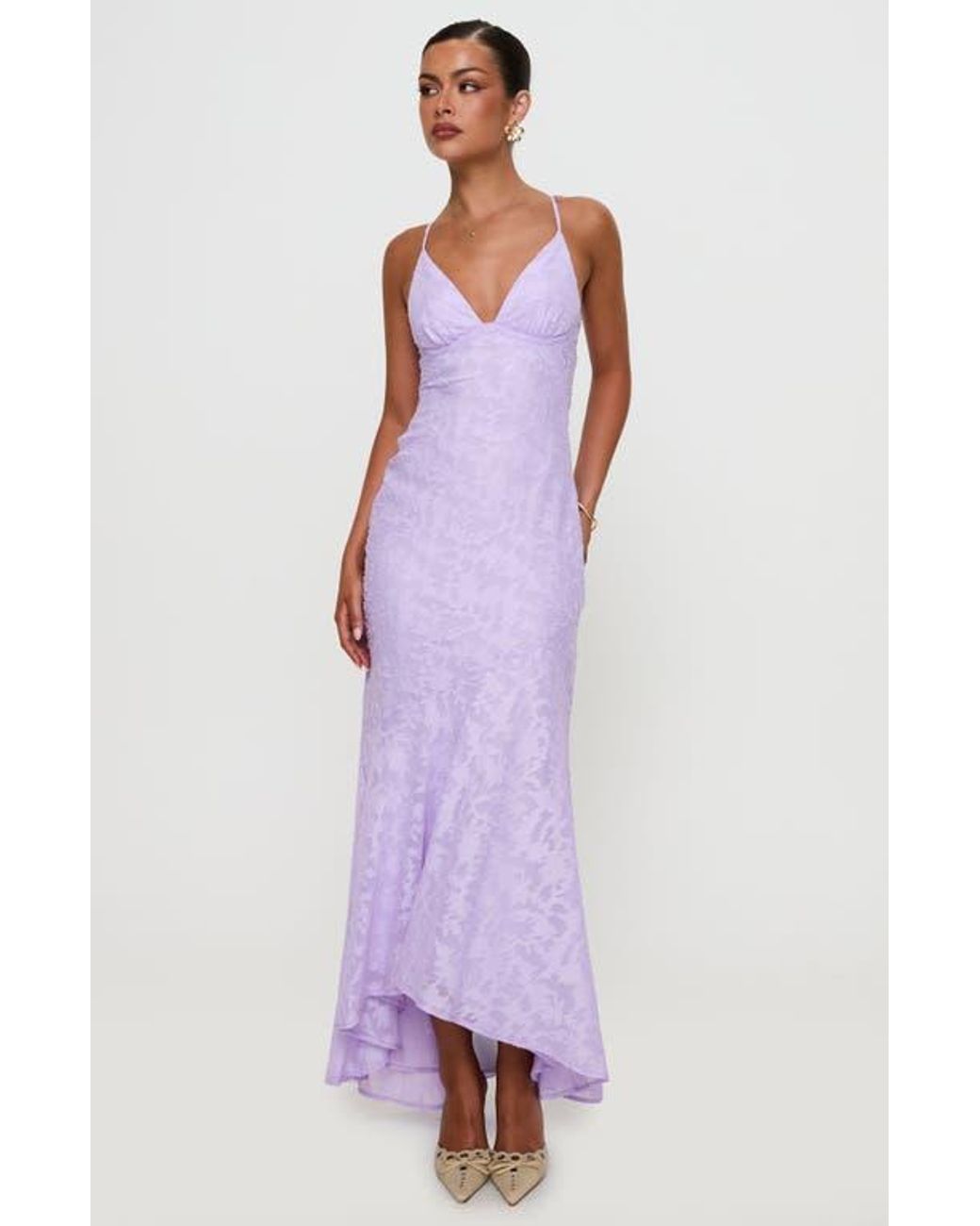 Princess Polly Cyrene Sleeveless Maxi Dress in Purple | Lyst