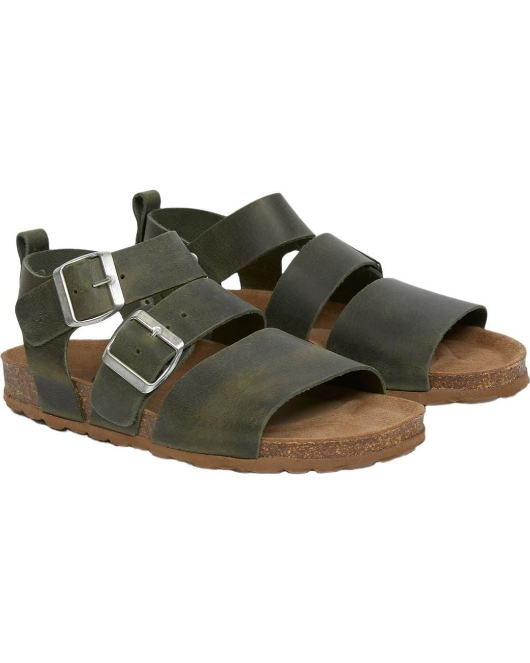 Celtic & Co. Green Triple Strap Sandal