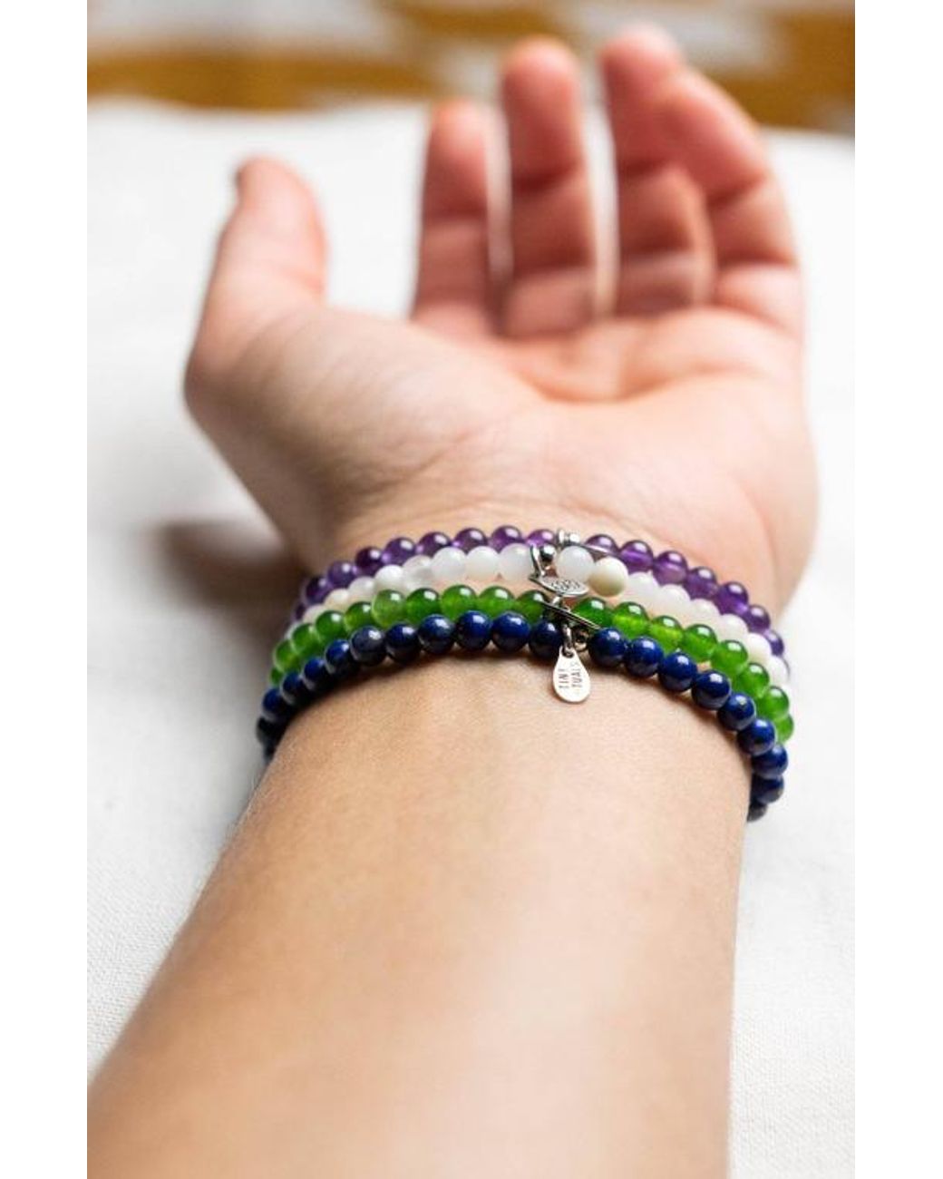 Tiny Rituals Blue Libra Bracelet Set