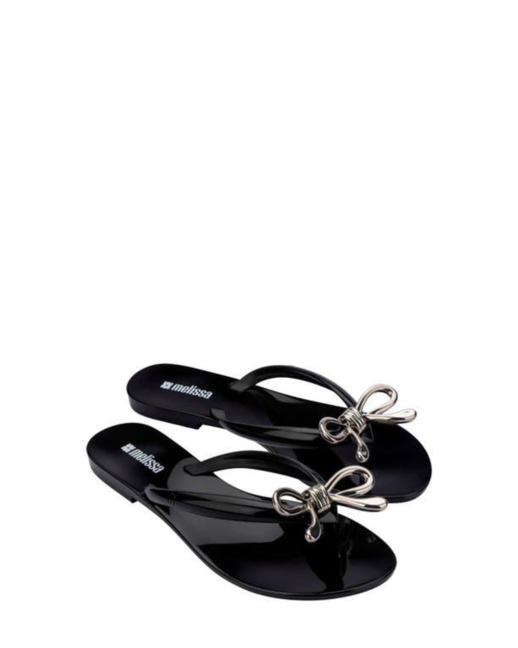 Melissa Black Harmonic Iris Flip Flop