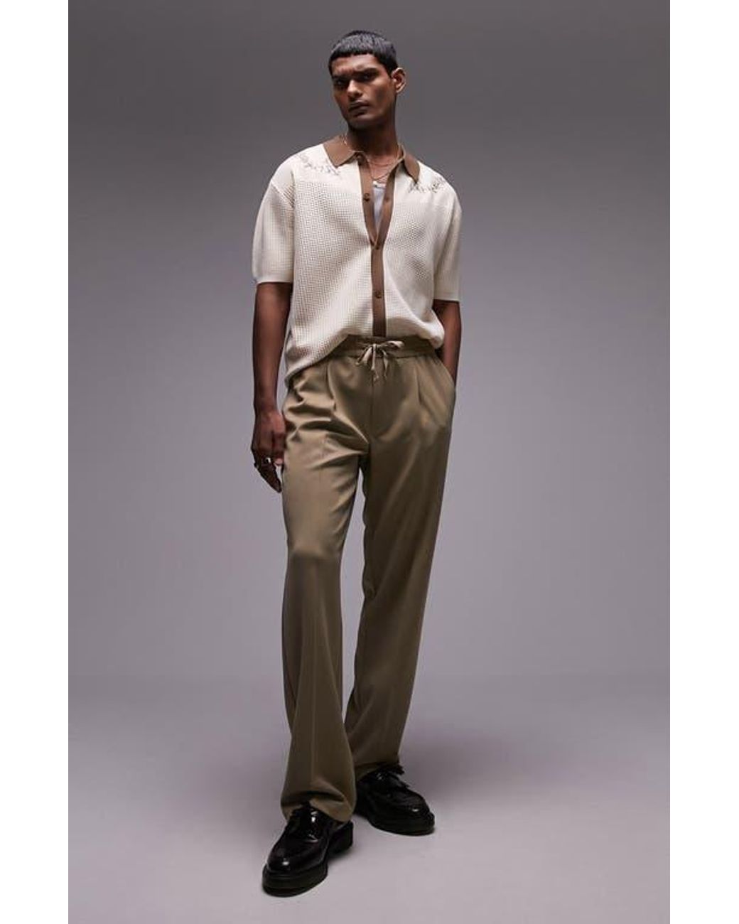 トップス Open-Knit Button-Through Shirt Pacsun Open Knit Button Up Shirt | PacSun