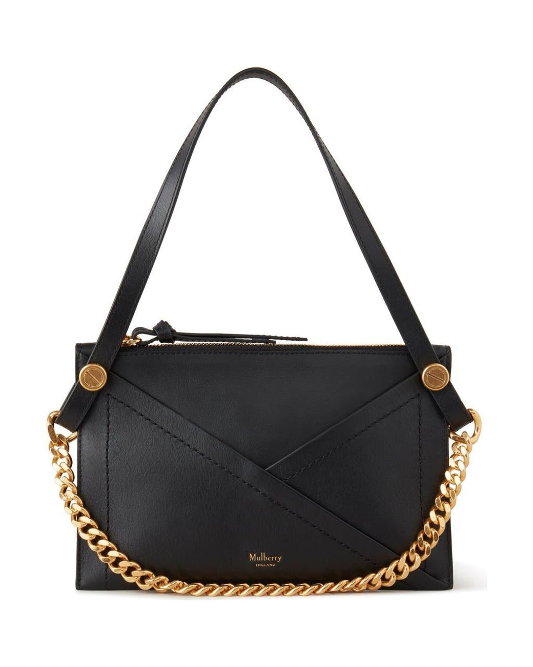 PUCKET BAG 21 IN BLACK CALFSKIN
