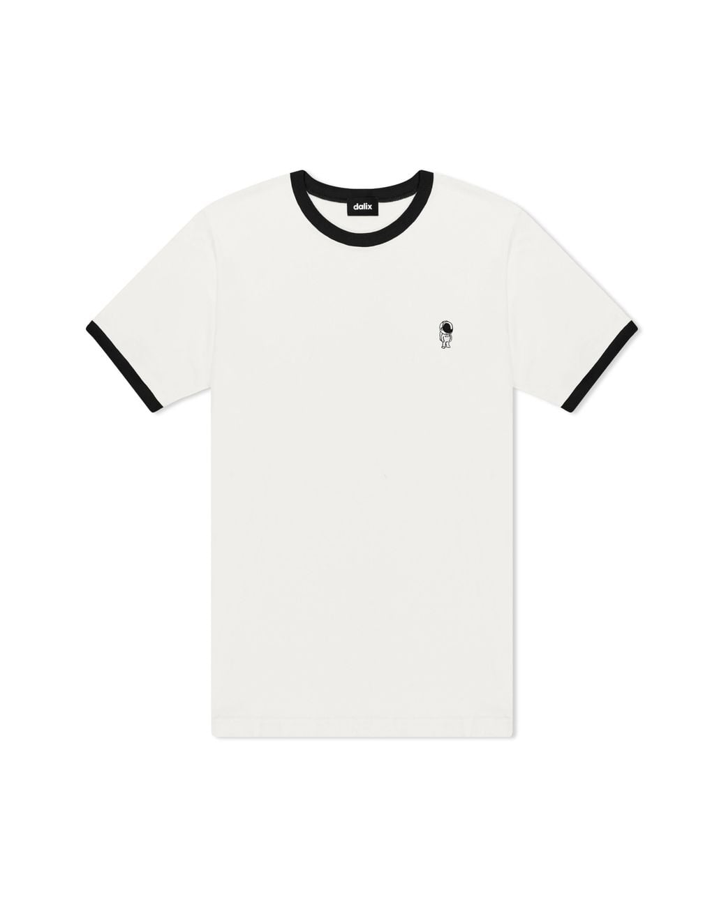 Alix White Astronaut Jersey Ringer Tee for men