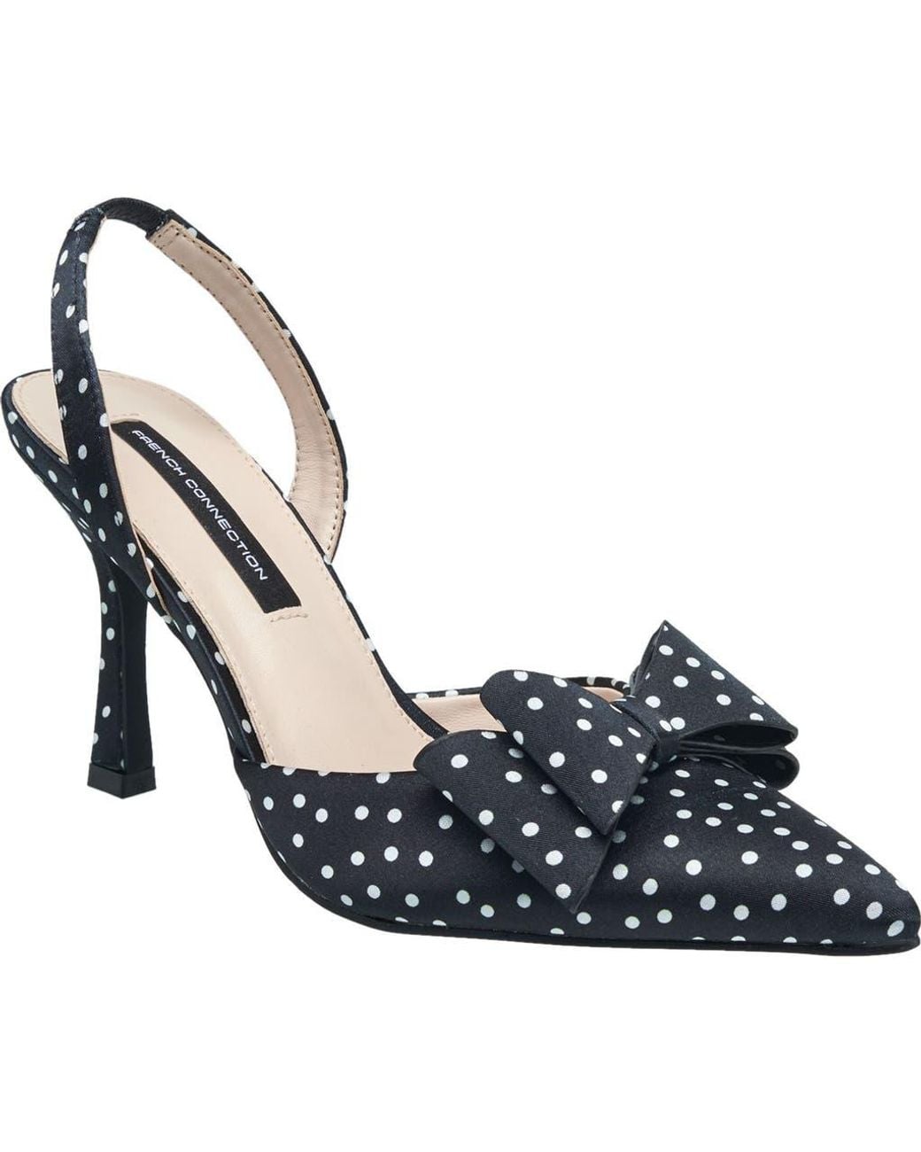 French Connection Blue Betti Bow Slingback Heel