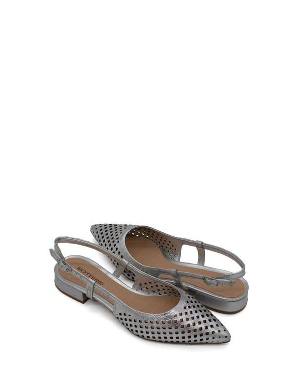 BOTTER Metallic Botalessandra Slingback Pointed Toe Pump