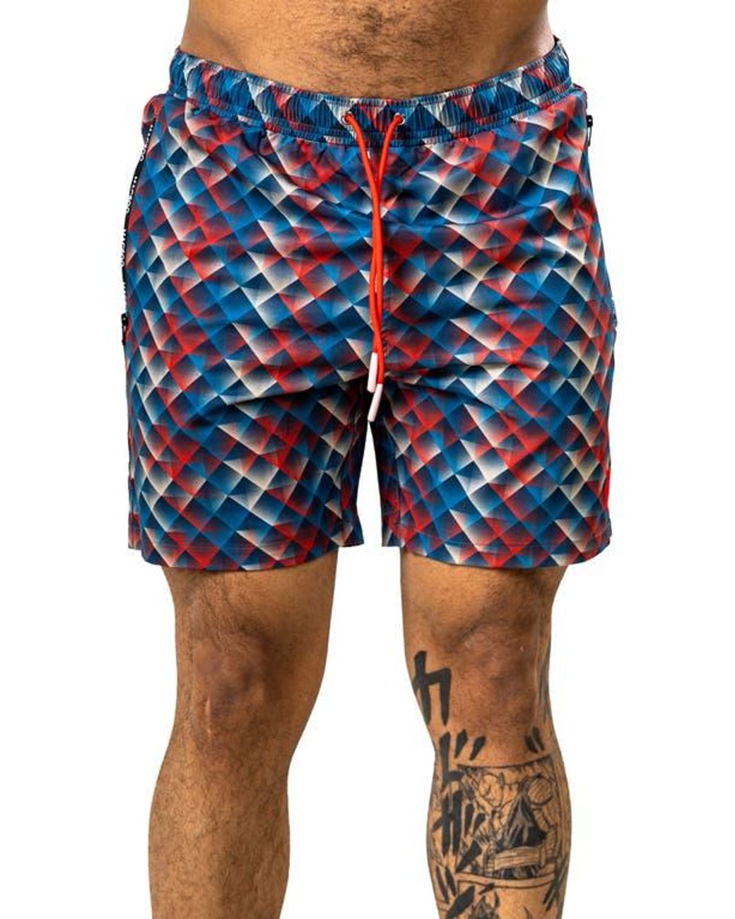 Maceoo Blue Marthyr Swim Trunks for men