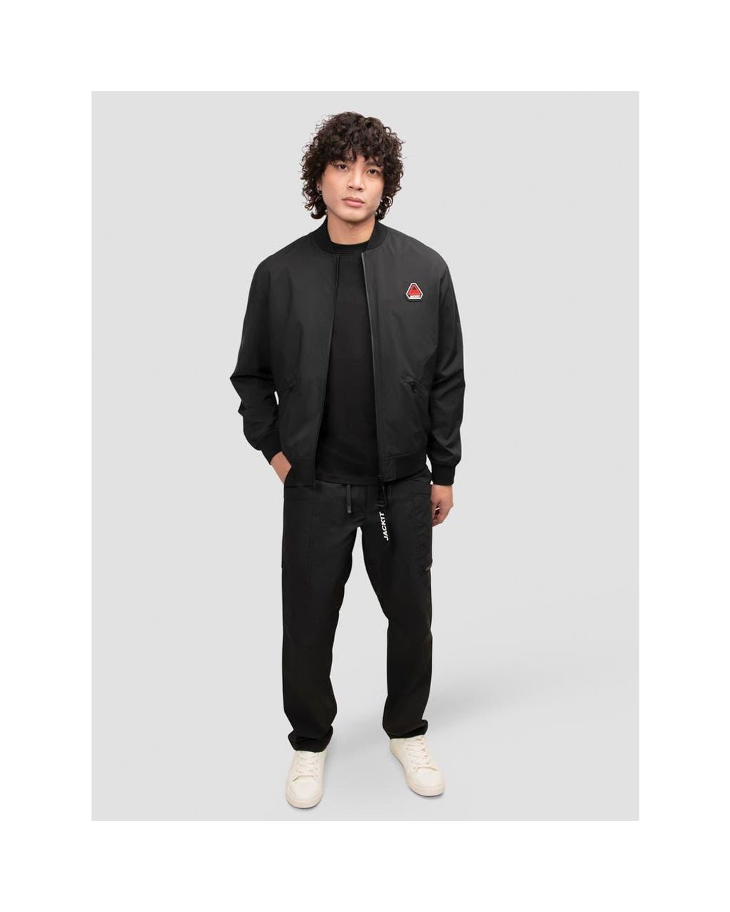 Jacket Black Oberon Tech Bomber Jacket for men