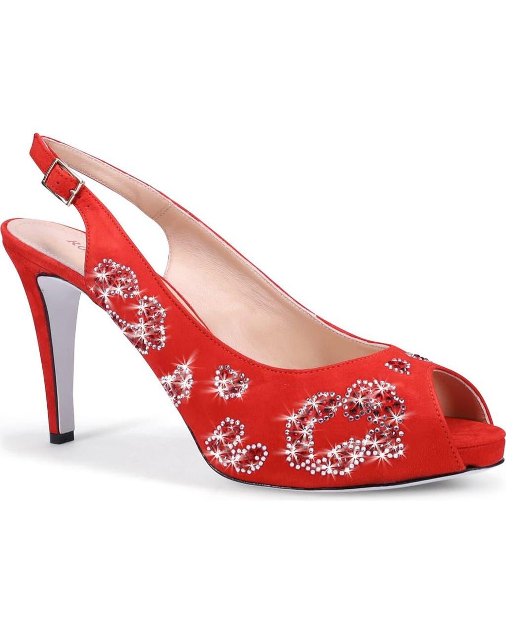 Ron White Red X The Devil Wears Prada Slingback Peep Toe Pump
