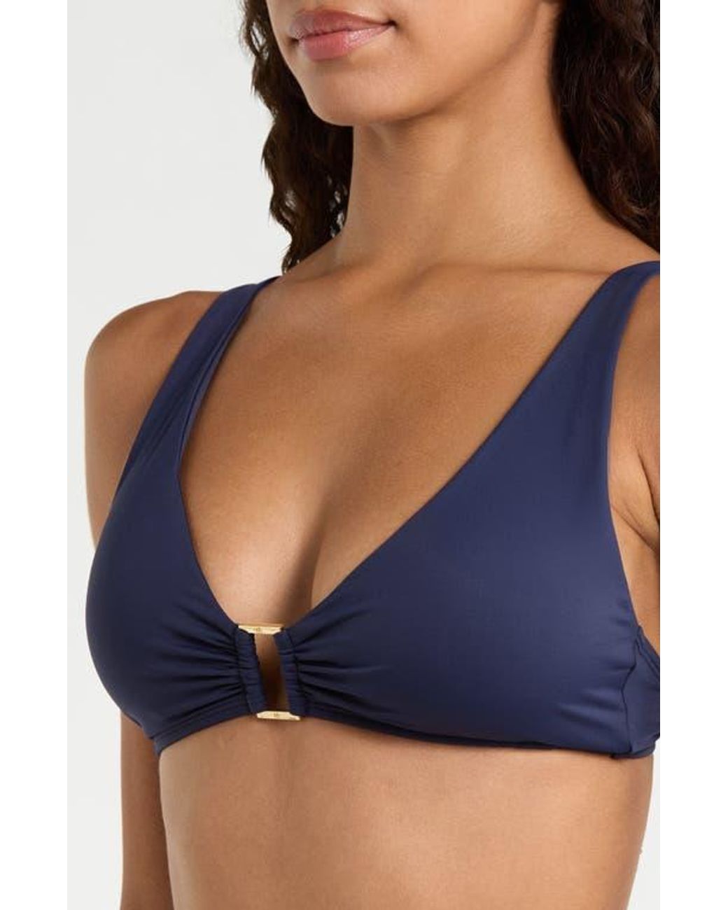 Ralph Lauren Blue Ring Bikini Top