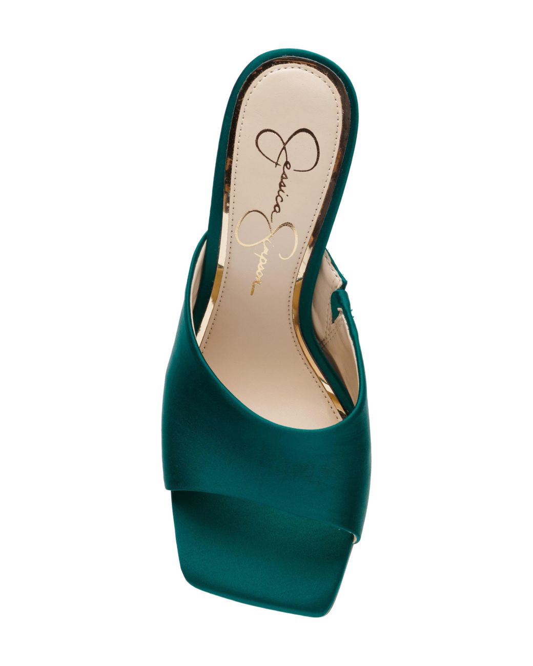 Jessica Simpson Sanaa Slide Sandal in Green | Lyst