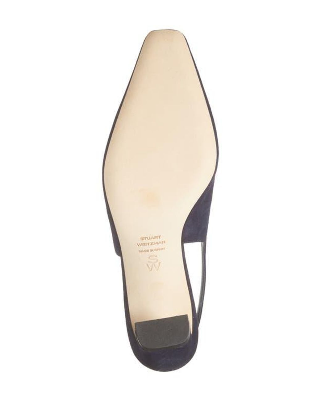 Stuart Weitzman Blue Stassi Slingback 50 Pump