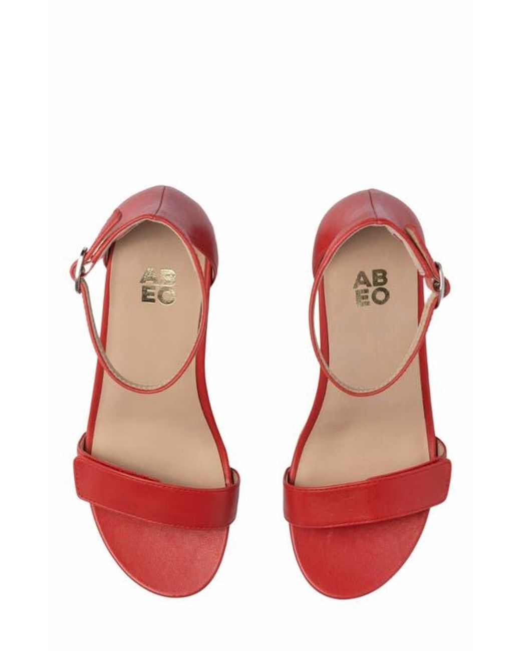 ABEO Brown Tempo Strap Heels