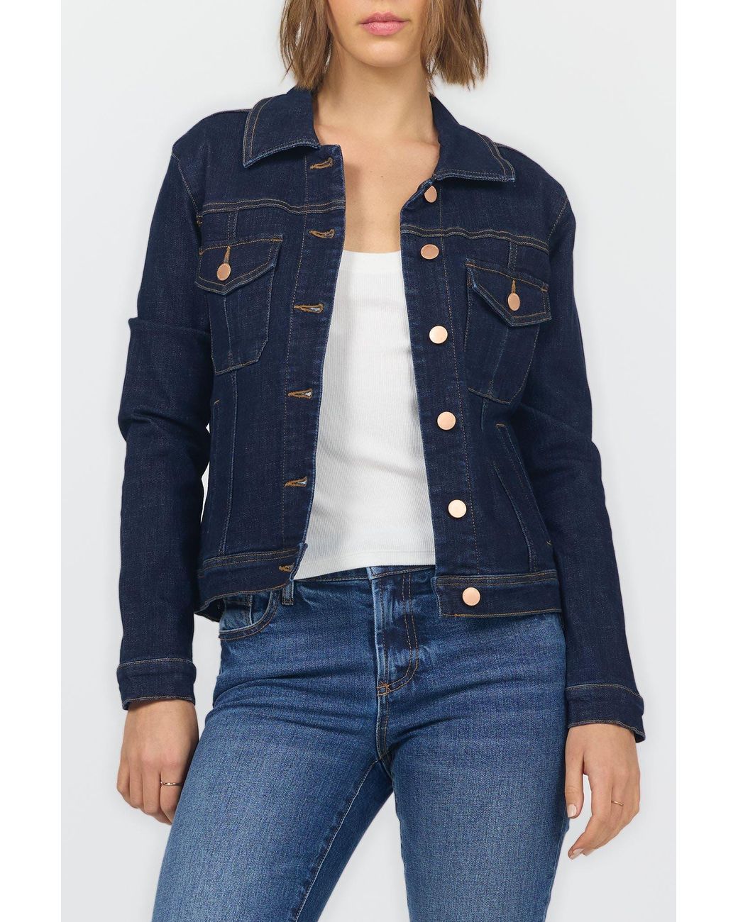 DEAR JOHN Blue Ainsley Trucker Jacket