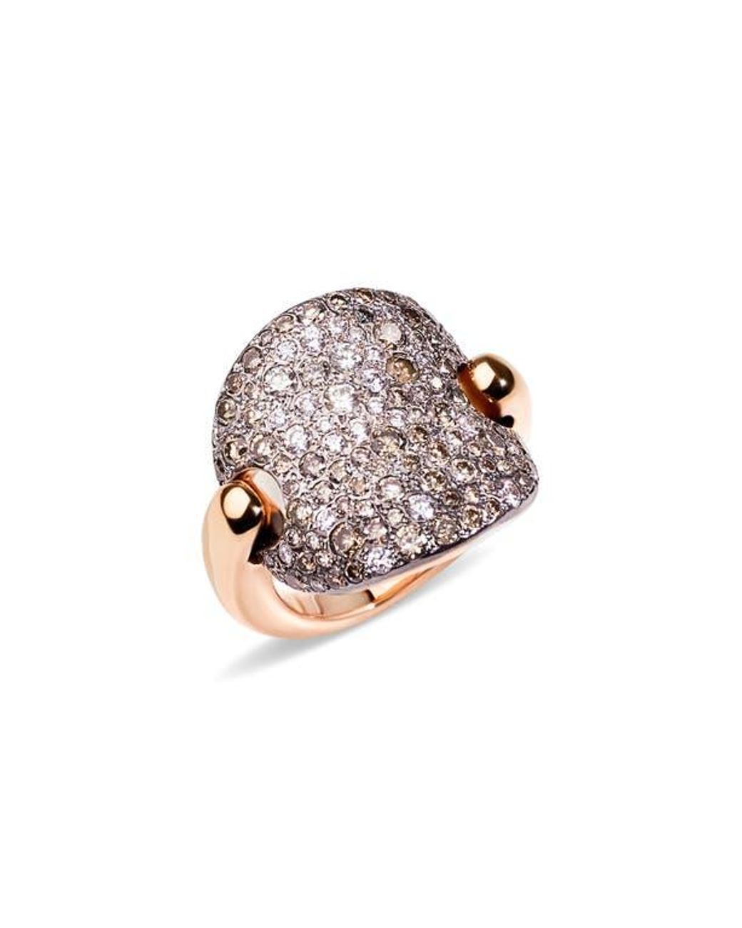 Pomellato Sabbia Diamond Pavé Ring in Metallic | Lyst