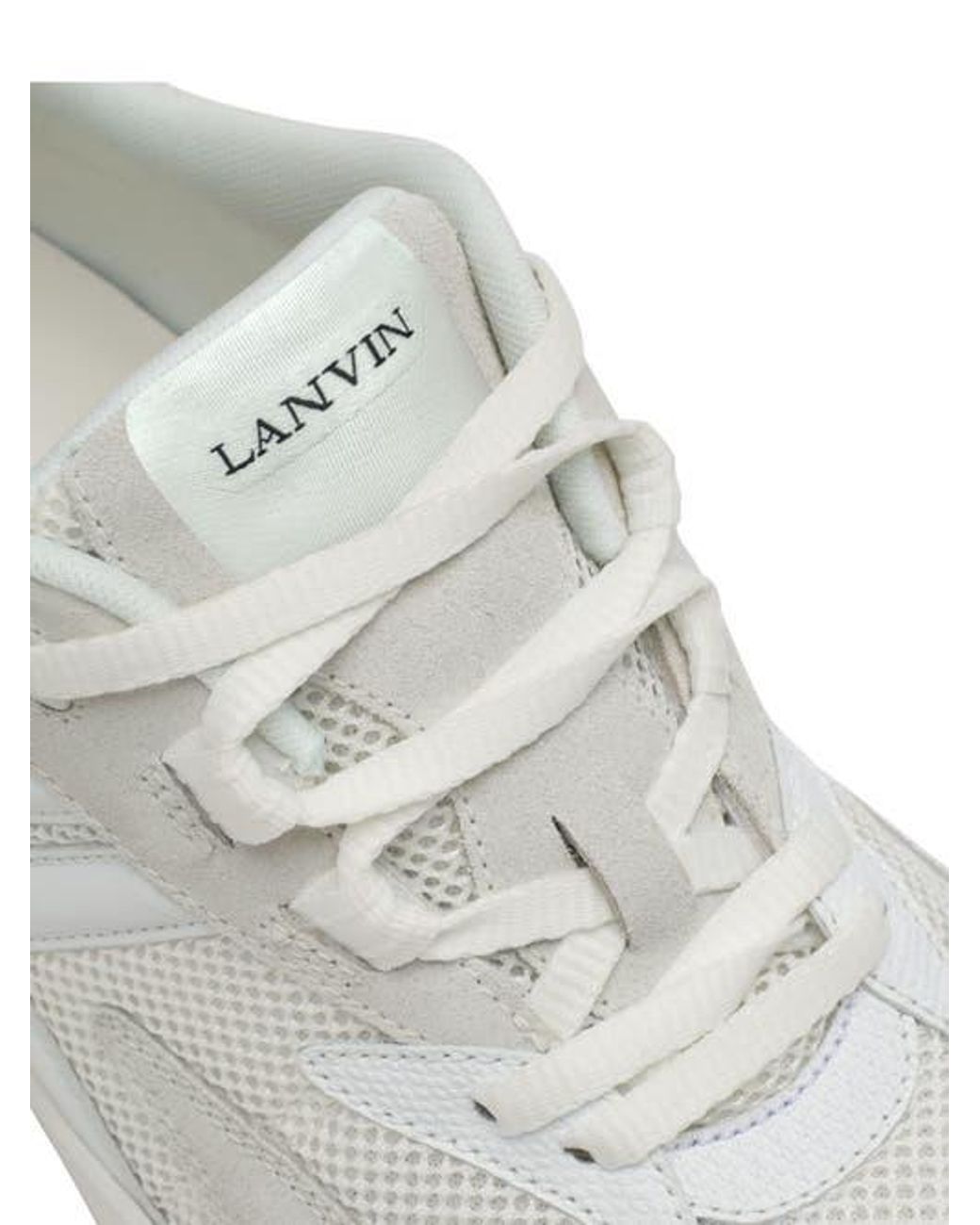 Lanvin White Jla Mesh Sneakers