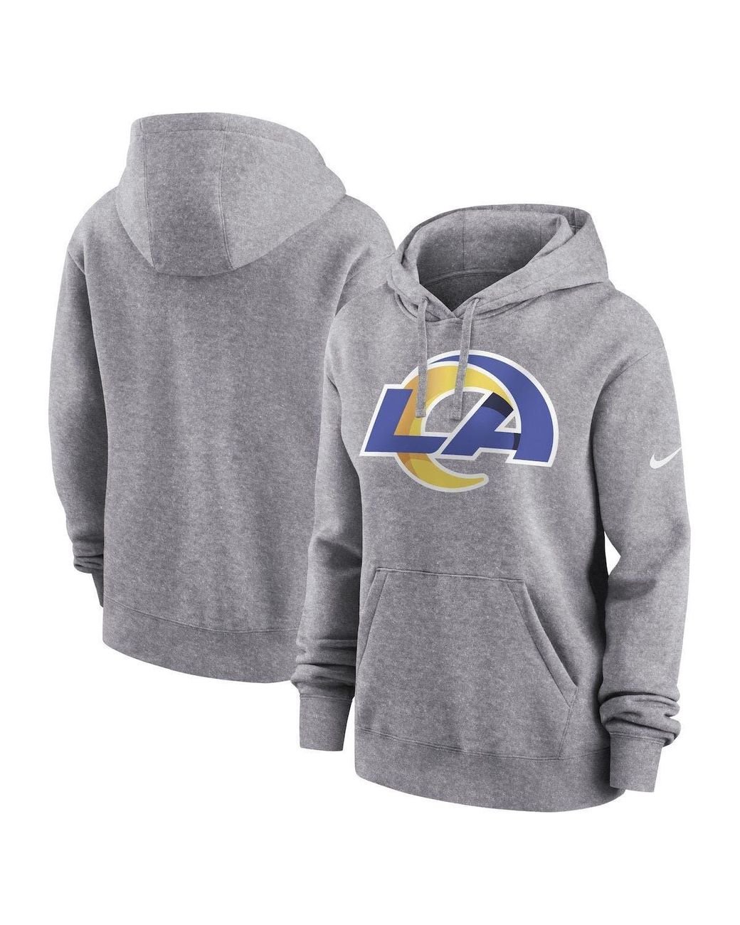 Nike Los Angeles Rams Team Logo Club Fleece Pullover Hoodie At Nordstrom in  Gray