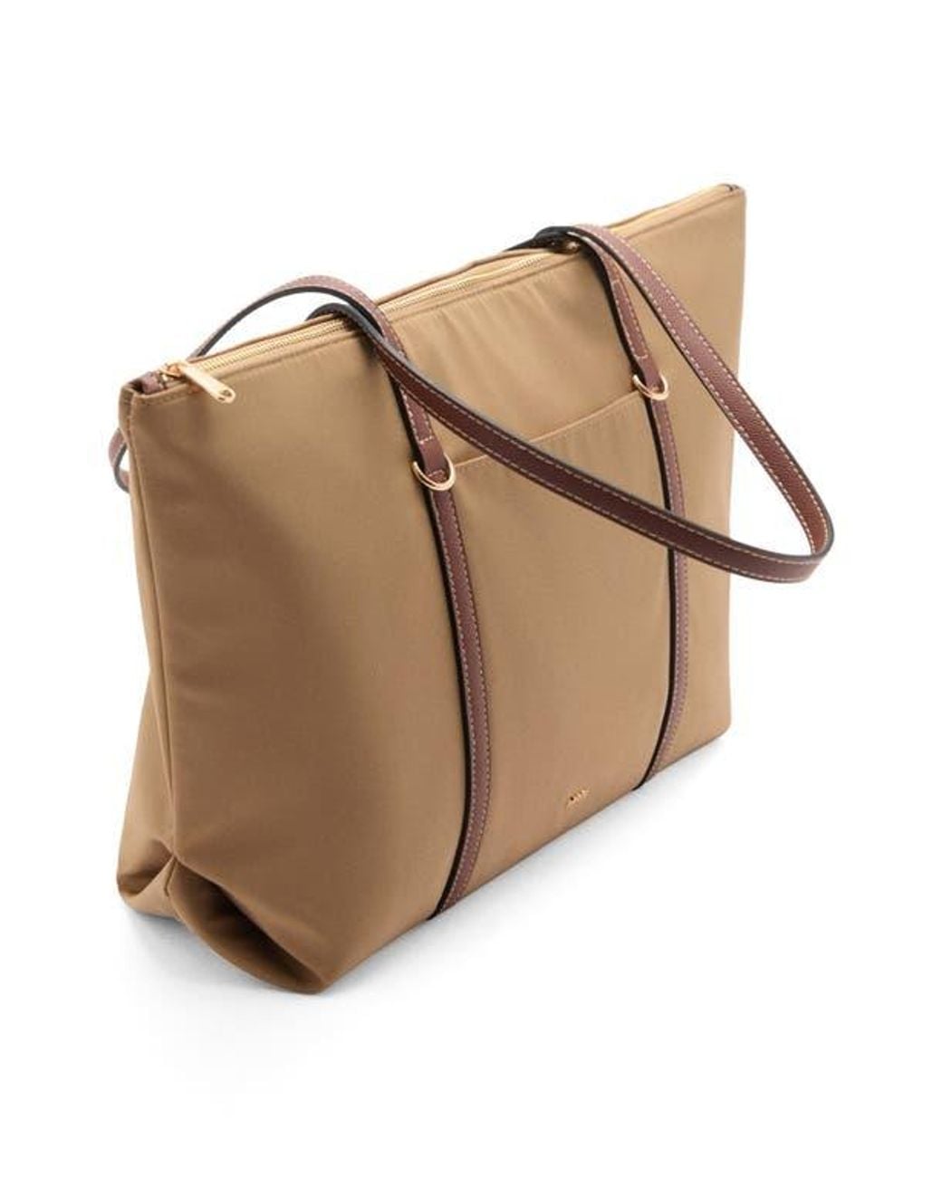 Mango Brown Canvas Shopper