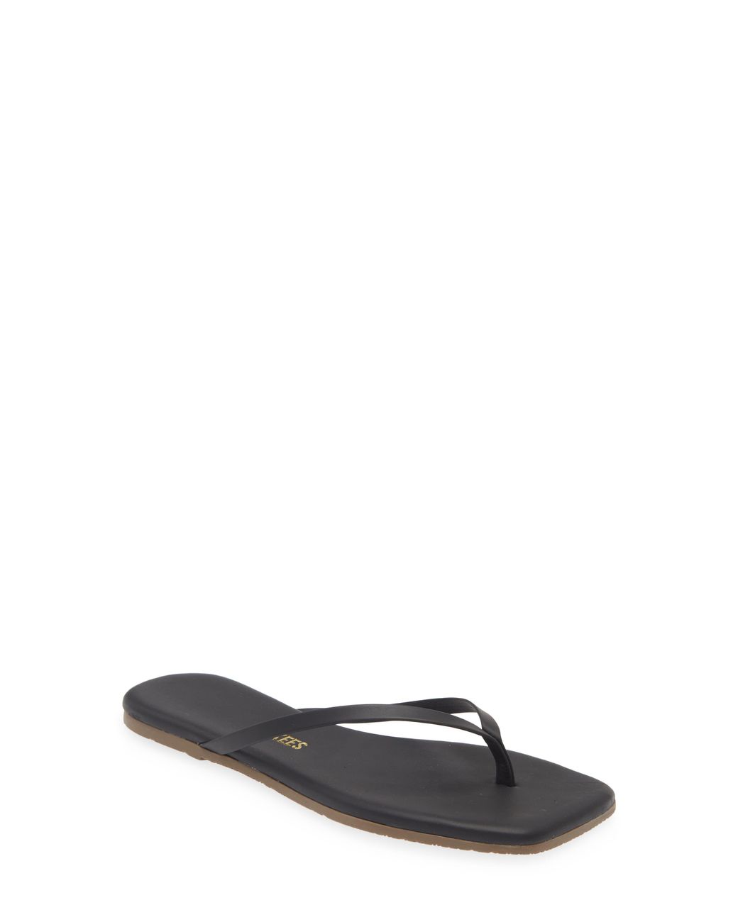 TKEES White Lily Square Toe Flip Flop