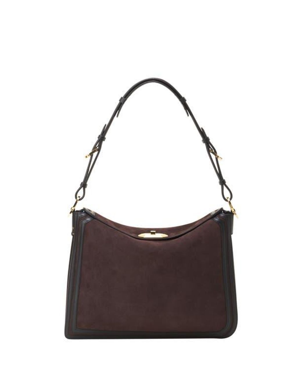 Lanvin Brown Compagnon Asymmetrical Bag