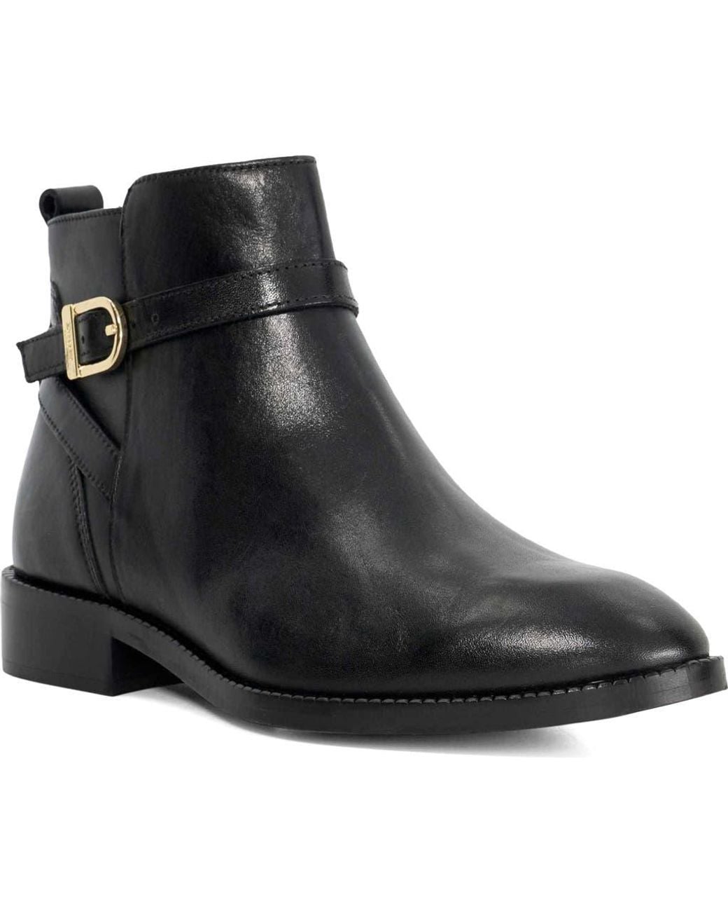 Dune Black Pemma Leather Boots