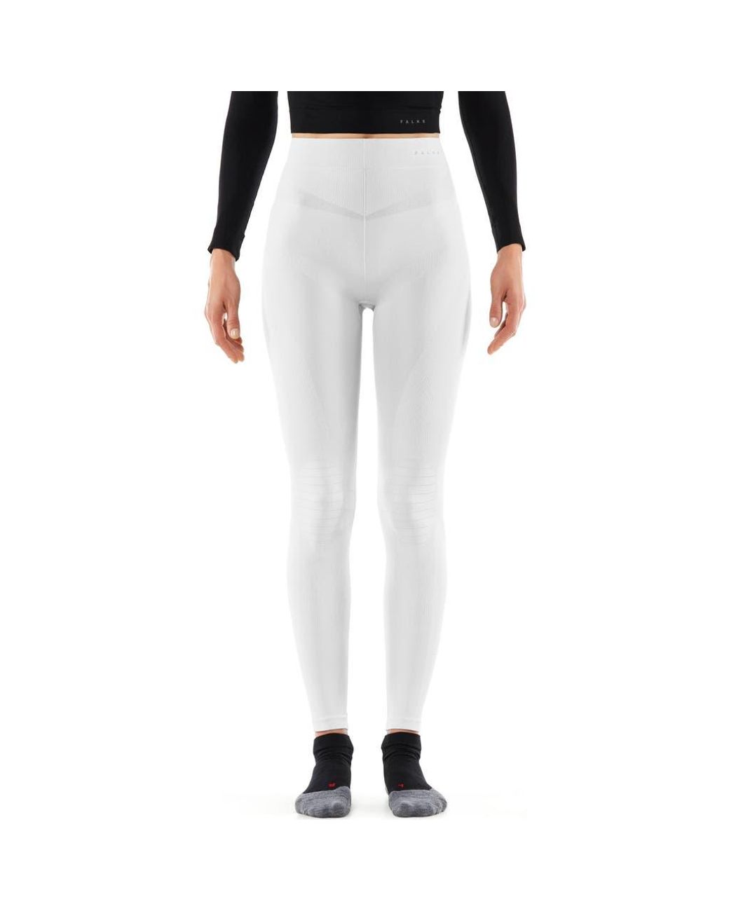 Falke White Maximum Warm Long Base Layer Bottom
