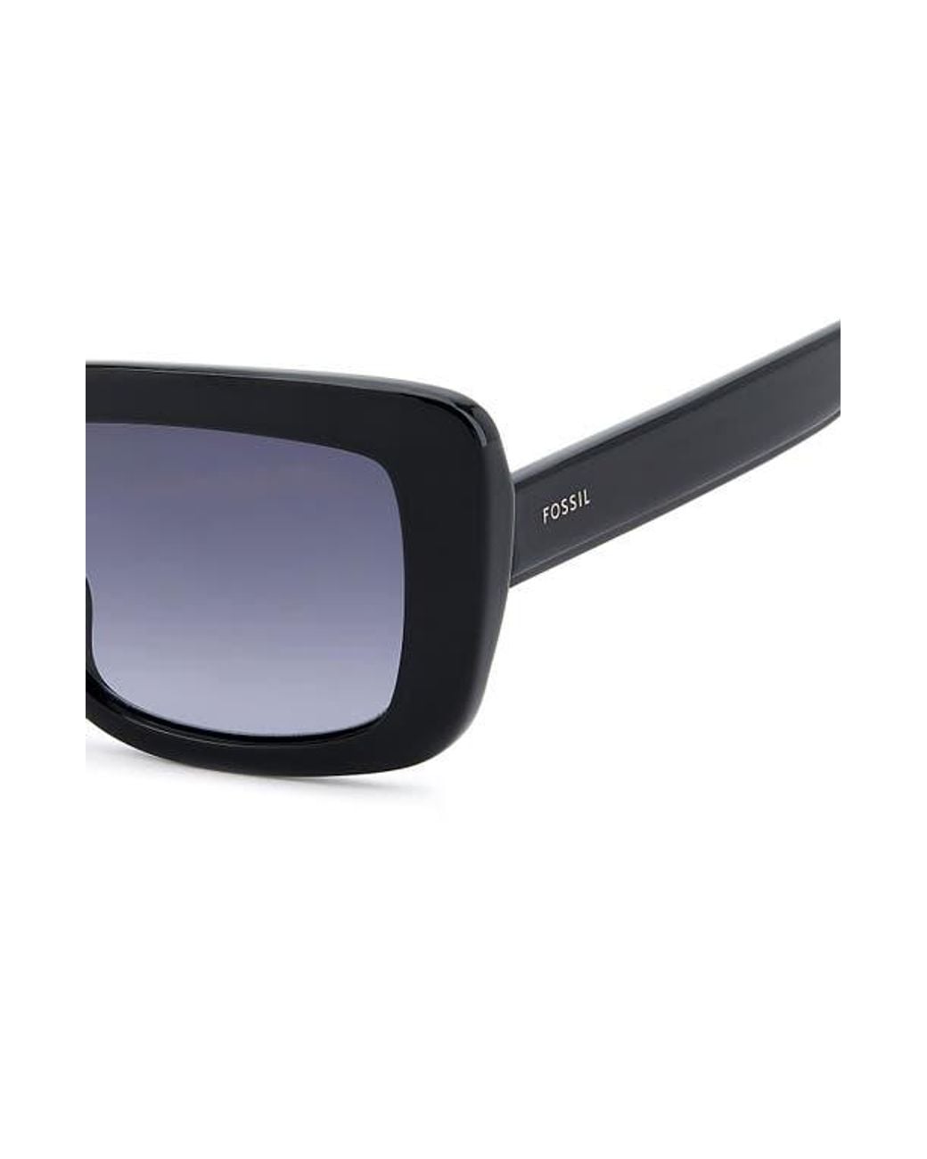 Fossil Blue 52Mm Gradient Rectangular Sunglasses