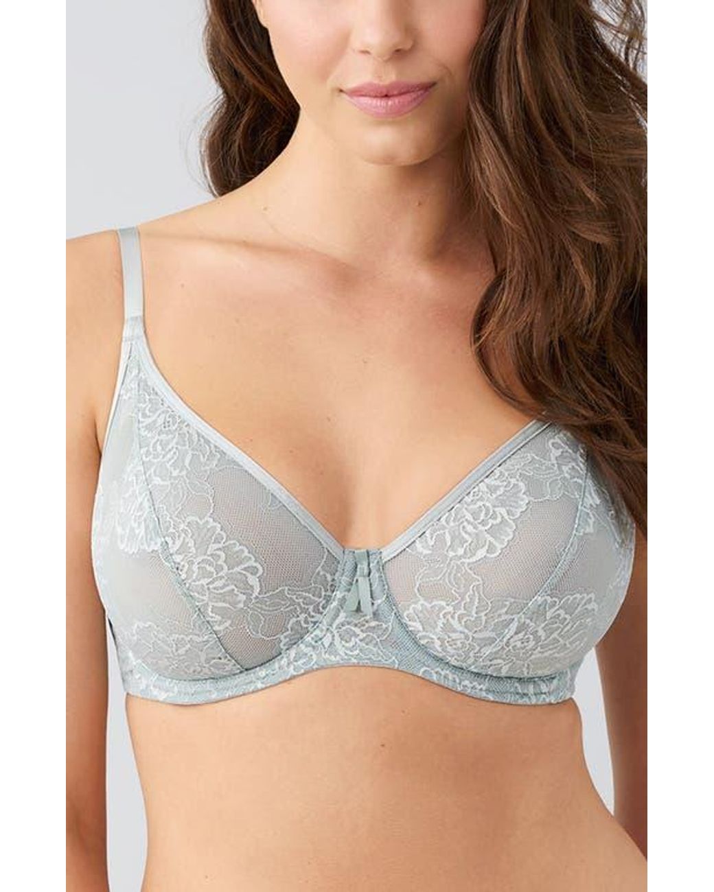 Wacoal Gray Full Bloom Underwire Bra