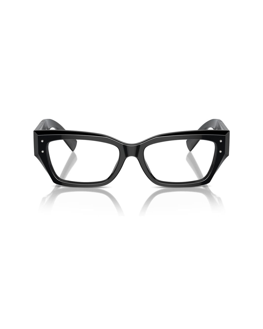 Dolce & Gabbana Black 51Mm Rectangle Optical Glasses