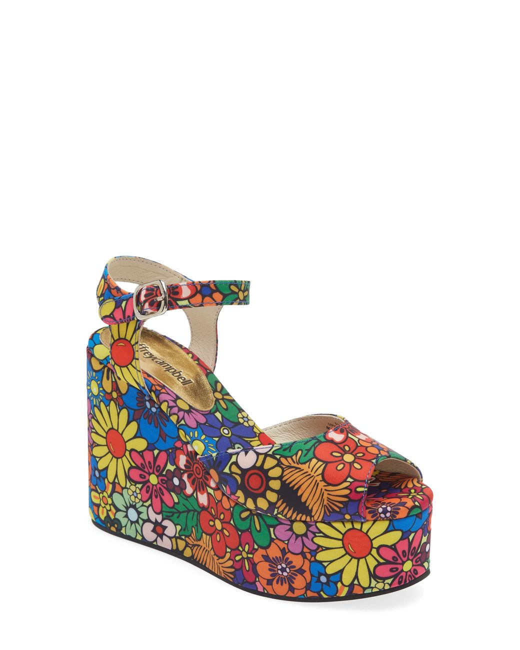 Jeffrey Campbell Dazing Wedge Platform Sandal in White Lyst