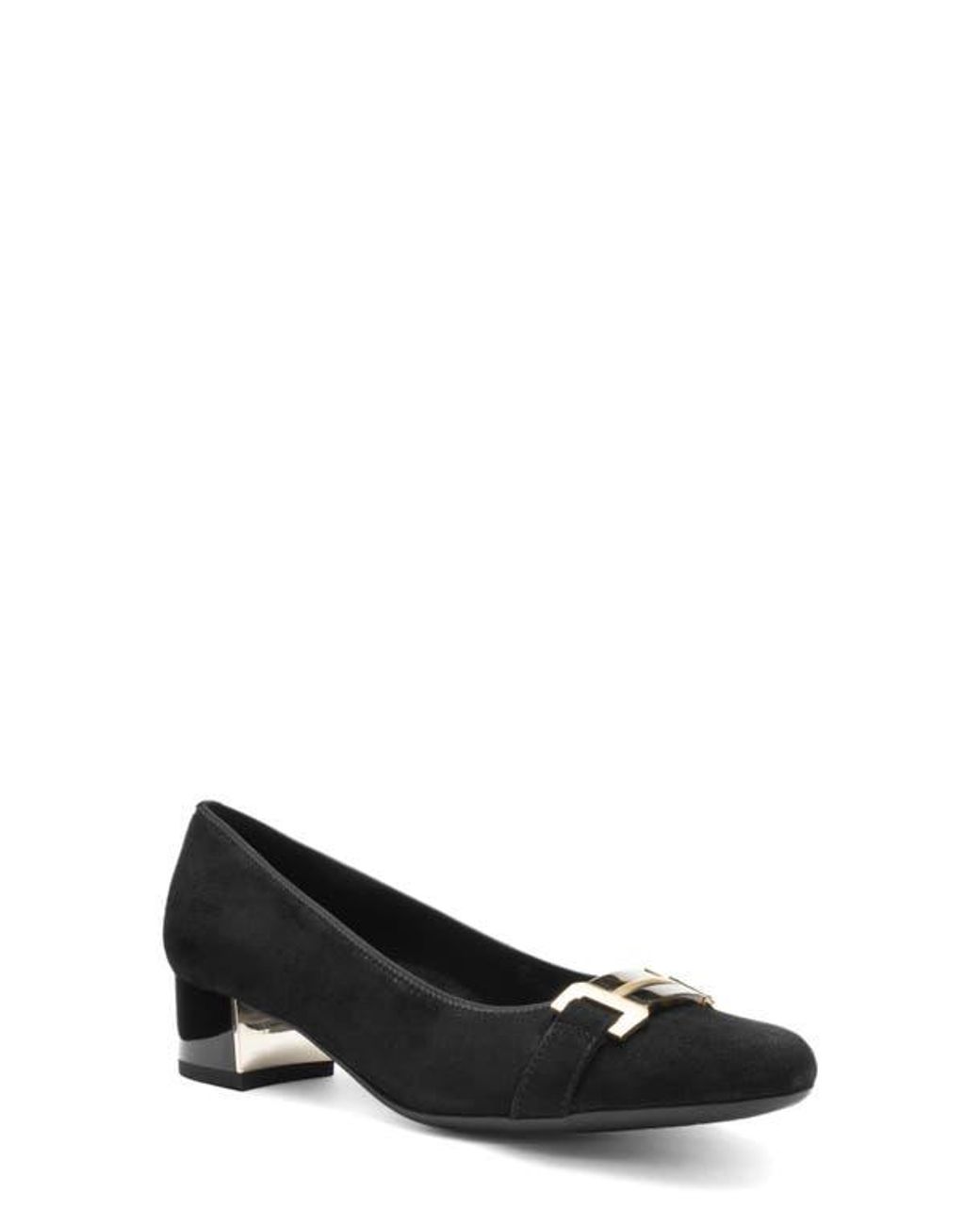 Ara Black Nebula Block Heel Pump