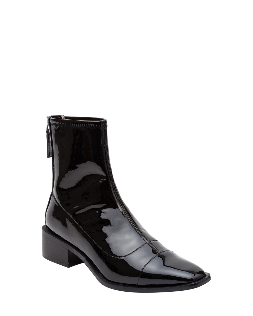 Linea Paolo Venata Block Heel Bootie in Black Lyst