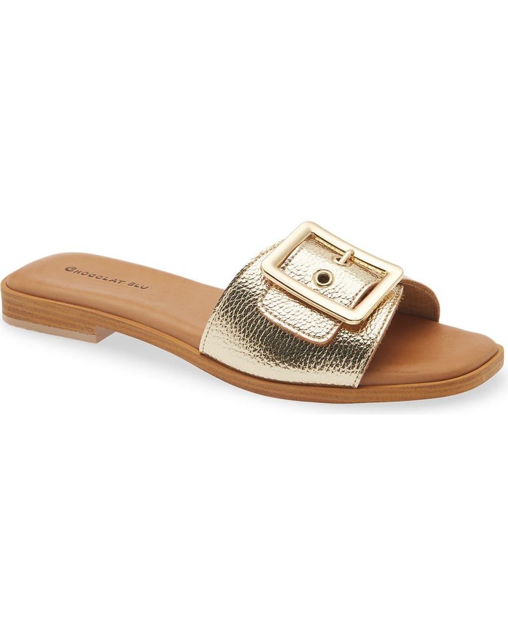 Chocolat Blu Brown Bari Slide Sandal