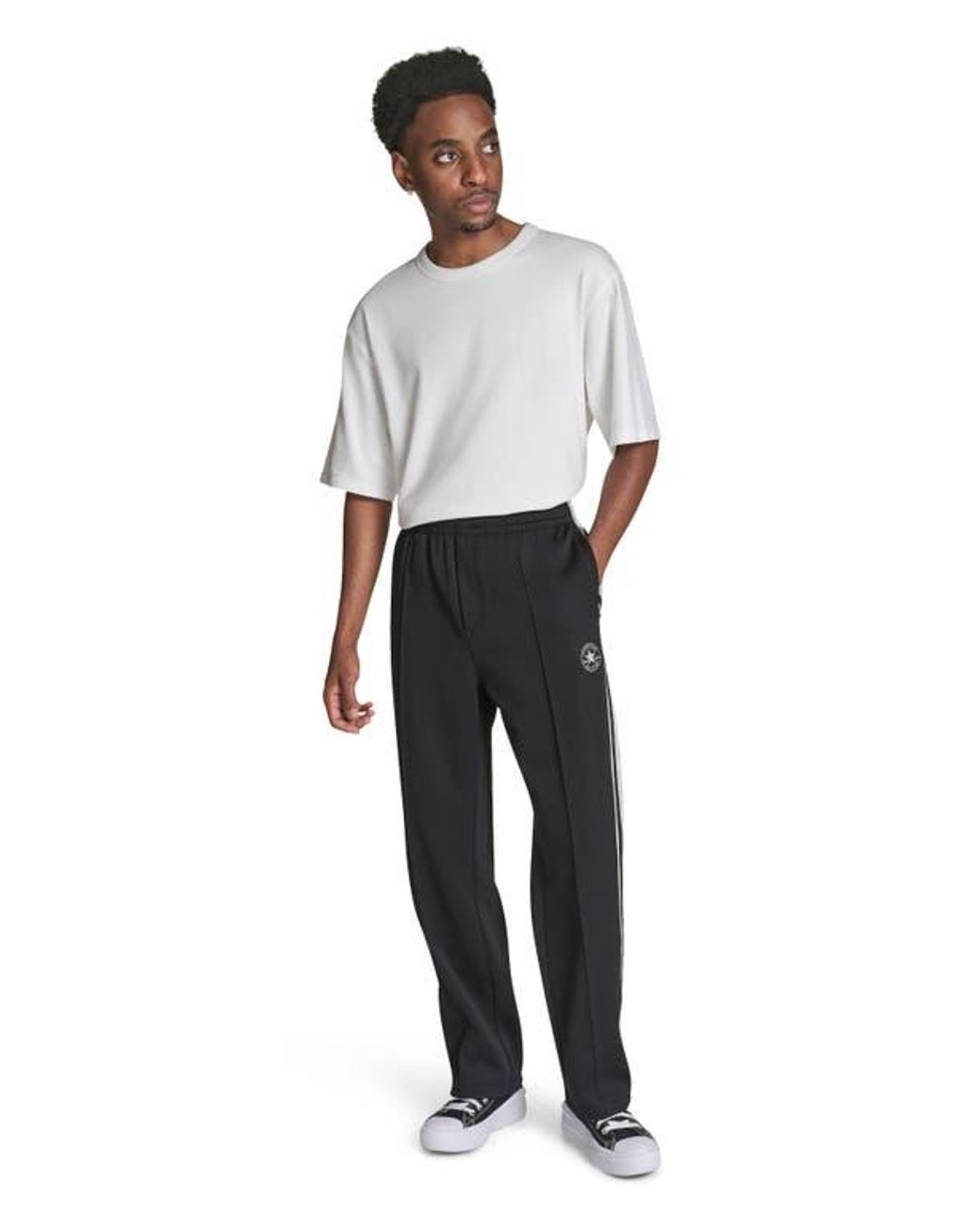 Converse Black Chuck Taylor Patch Track Pants for men