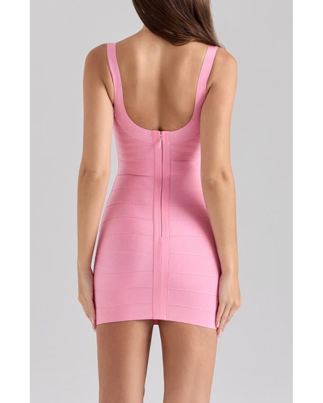 House Of Cb The Og Bandage Minidress in Pink | Lyst