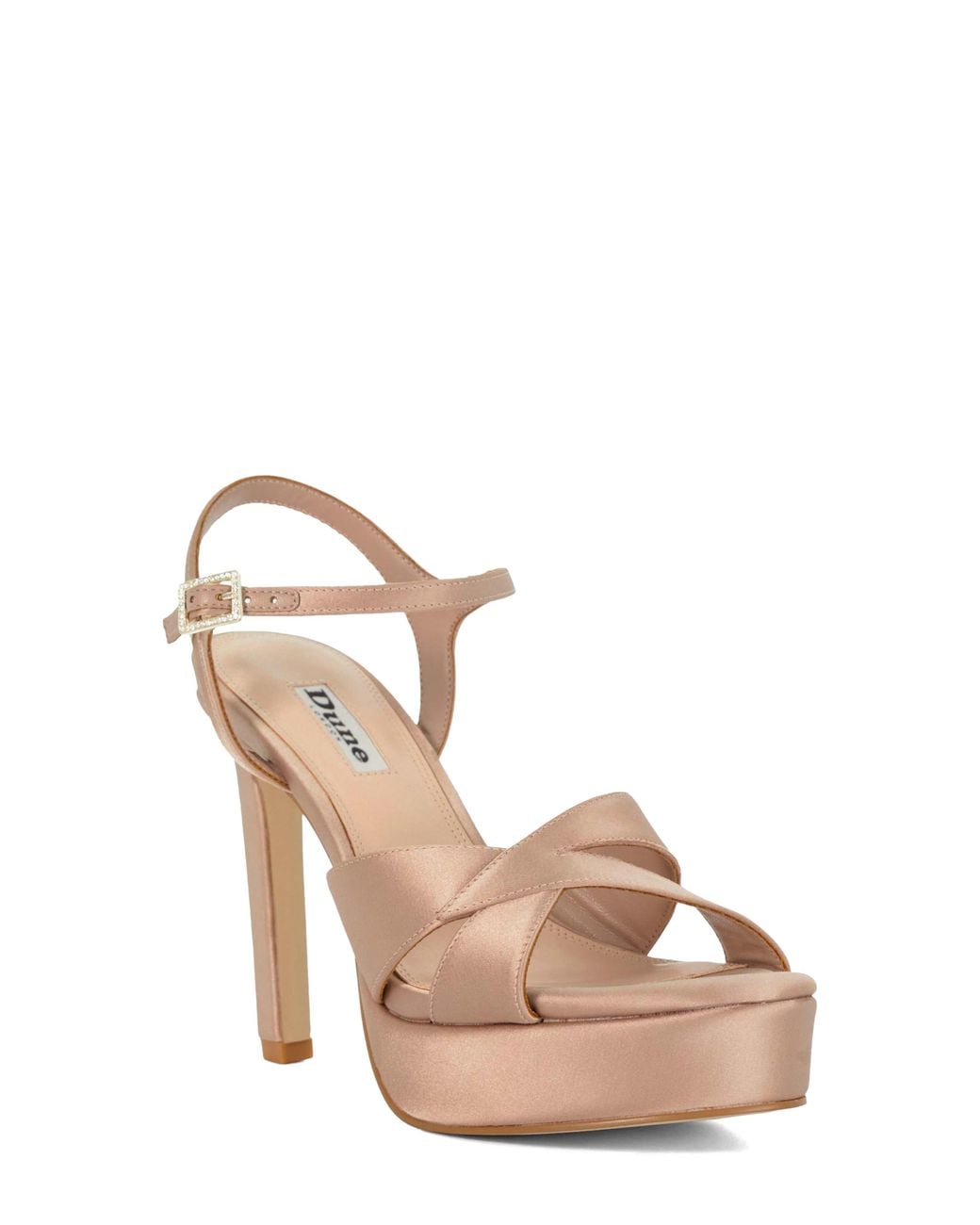 Dune Multicolor Mayve Ankle Strap Platform Sandal