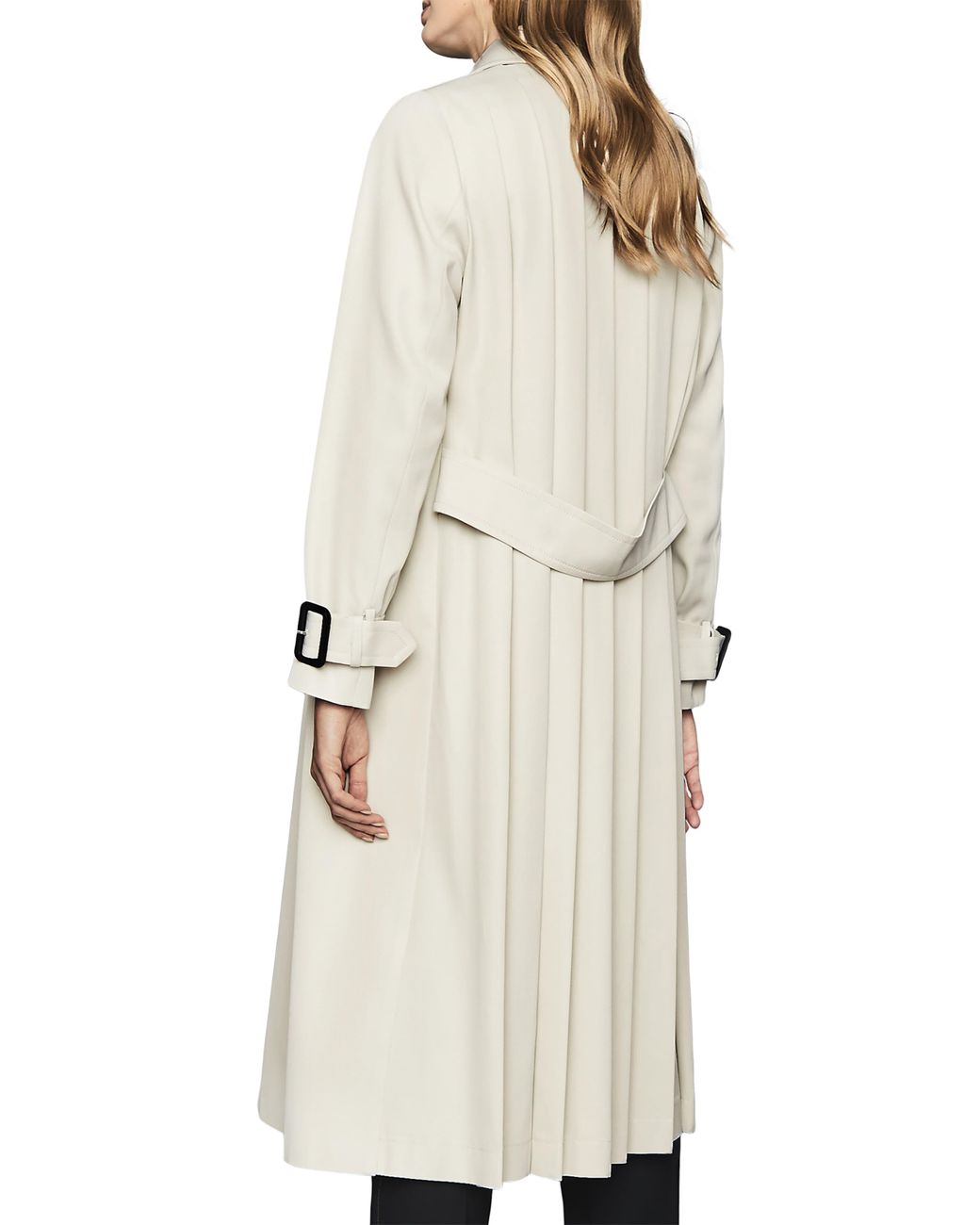 Reiss Cotton Pixie Pleat Back Trench 