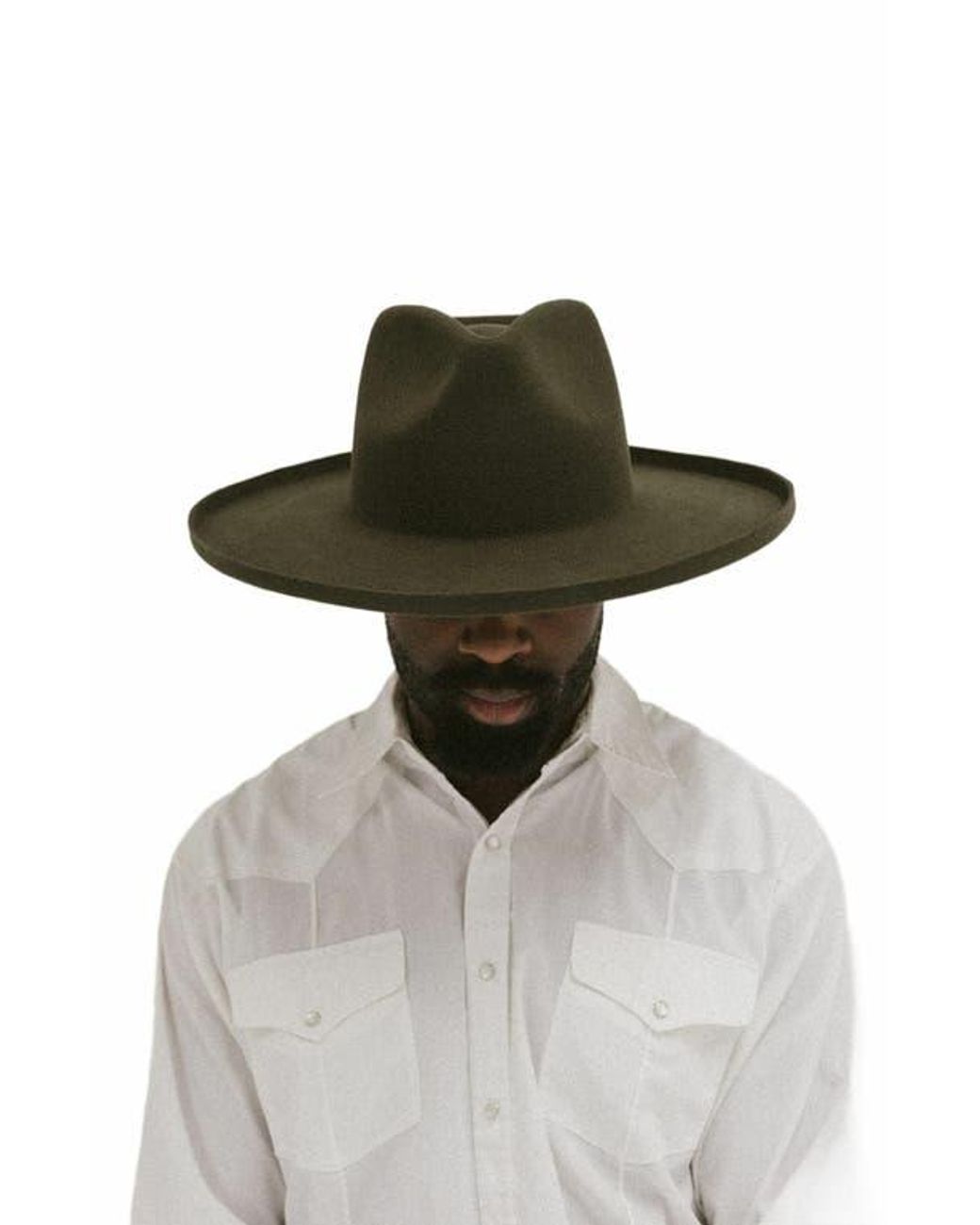 Two Roads Hat Co. Brown Five Points Wide Brim Fedora Hat for men