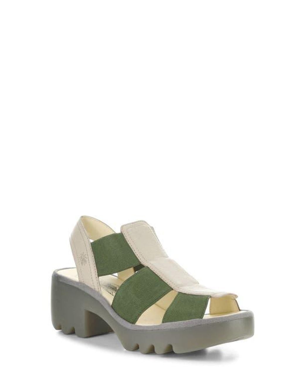 Fly London Green Teev Platform Sandal