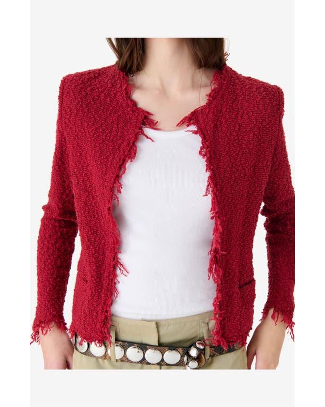 IRO Red Shavani Jacket