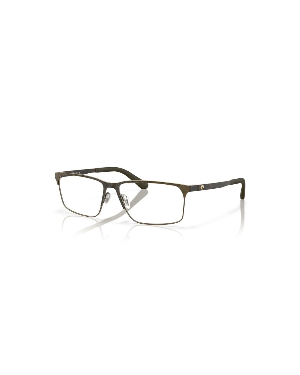 Costa Metallic 56Mm Rectangle Optical Glasses for men