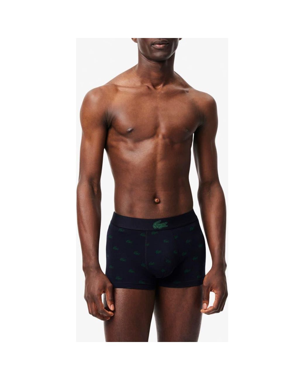 Lacoste Black Core Essentials Assorted 3-Pack Stretch Cotton Boxer Briefs for men