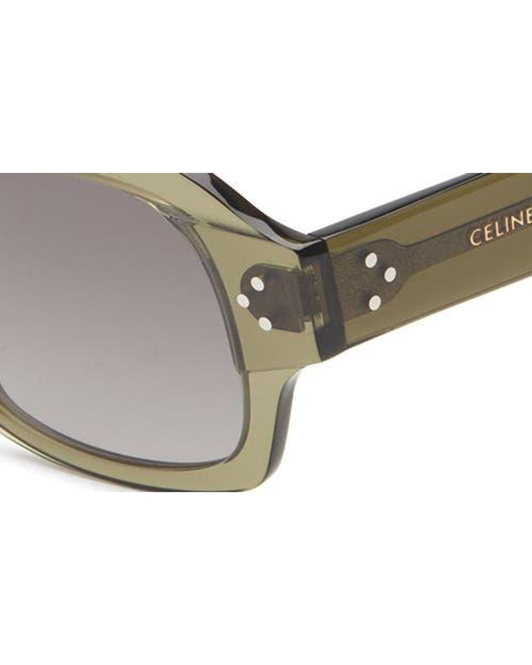 Céline Brown 3 Dots 53Mm Rectangular Sunglasses