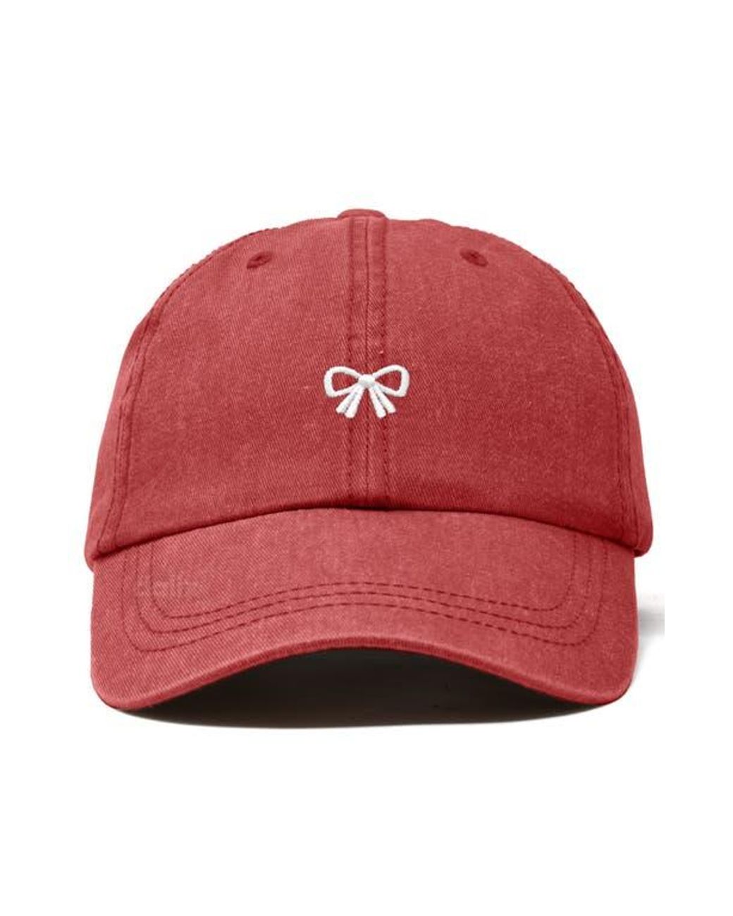 Alix Red Bow Dad Cap