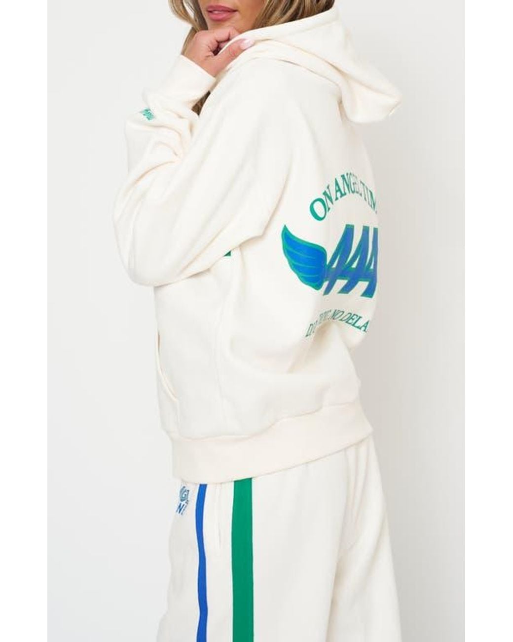 The Mayfair Group Blue Angel Airlines Graphic Oversize Hoodie