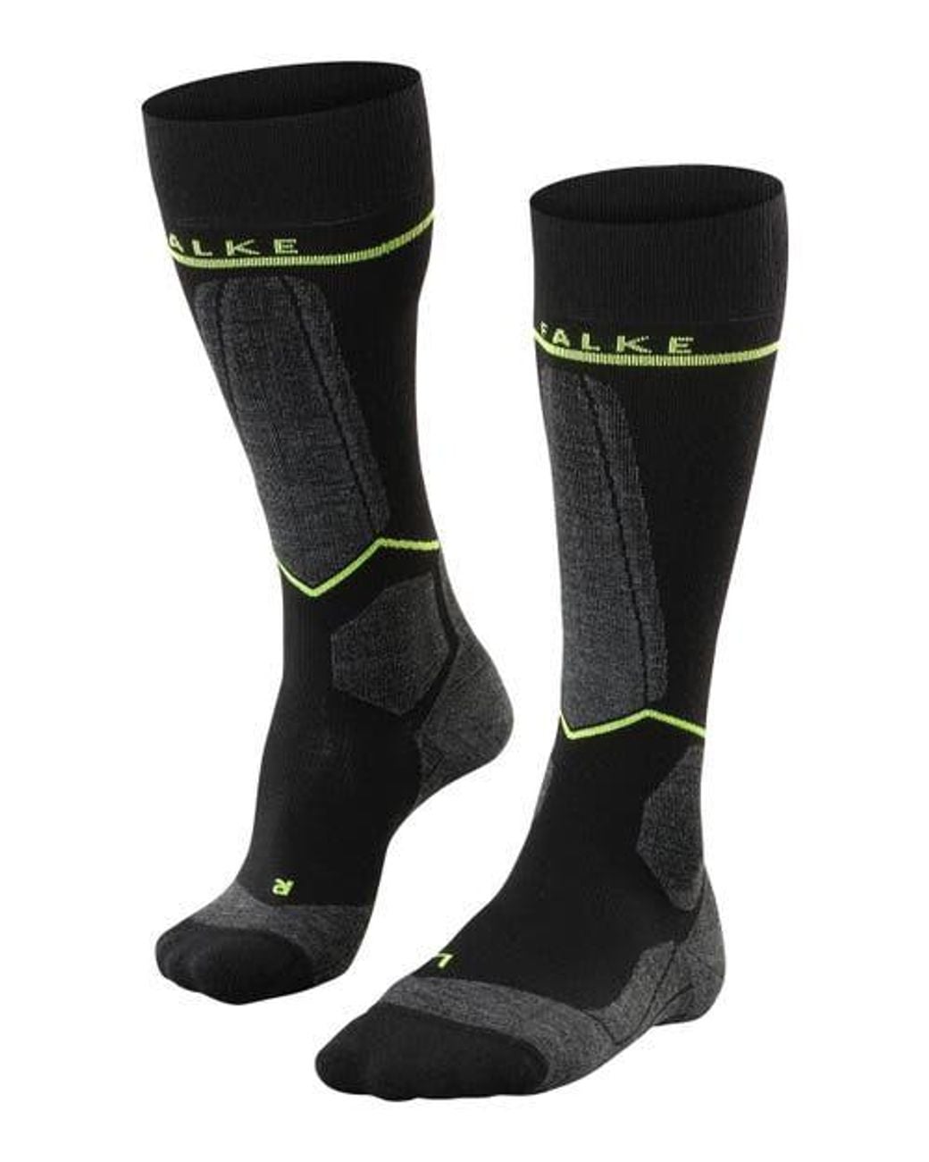 Falke Black Sk Compression Wool Ski Socks for men