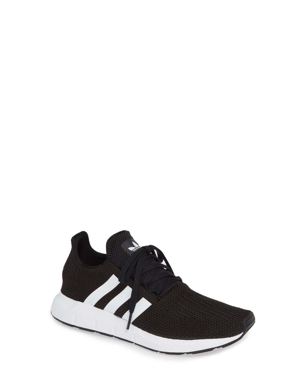 adidas swift run black & white womens shoes